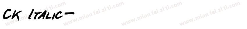 CK Italic字体转换